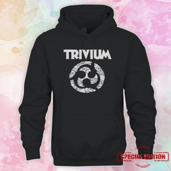 Trivium Merch Swirl Logo Hoodie