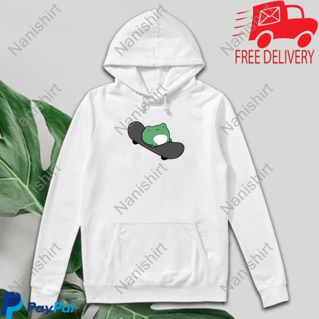 Skateboard Frog Hooded Sweatshirt