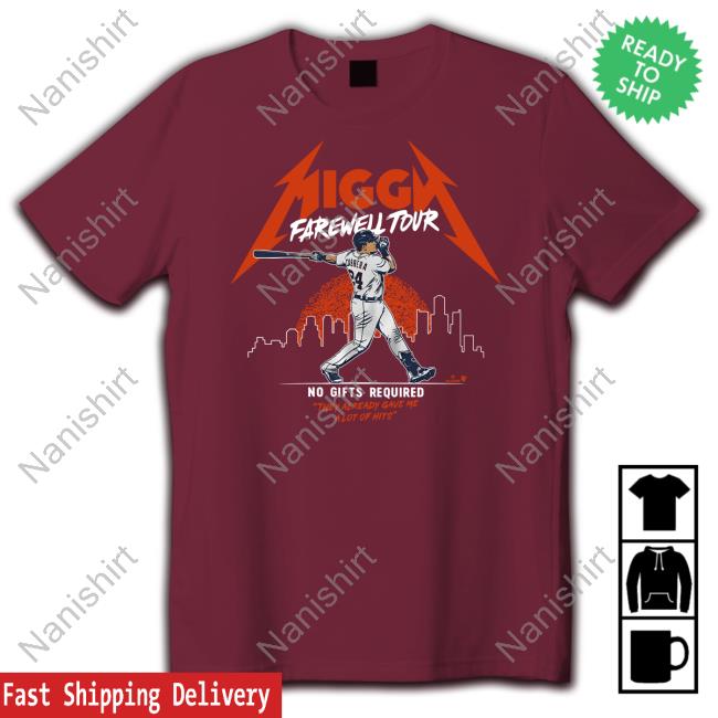 Official Breakingt Merch Miggy Farewell Tour No Gifts Required Shirt