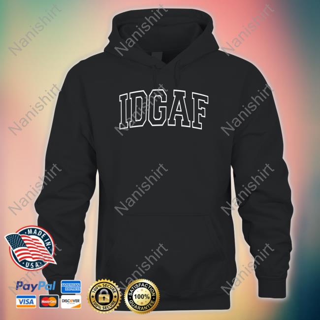 Sadie Crowell Merch Idgaf Black Tee Shirt