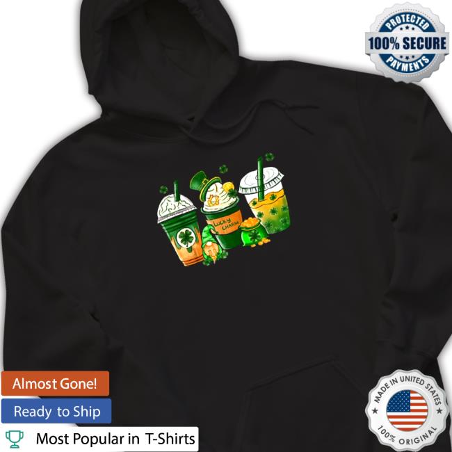 Official St Patrick’s Day Coffee Lover Lucky Latte Irish Shamrock Long Sleeve T Shirt