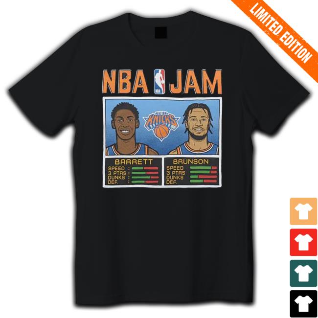 Nba Jam Knicks Barrett And Brunson Sweaters