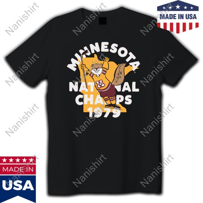 Minnesota 1979 National Champs Hockey Vintage Tee