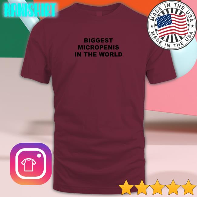 Shirts That Go Hard Biggest Micropenis in the World Tank Top Goodshirts Merch Biggest Micropenis in the World Shirt