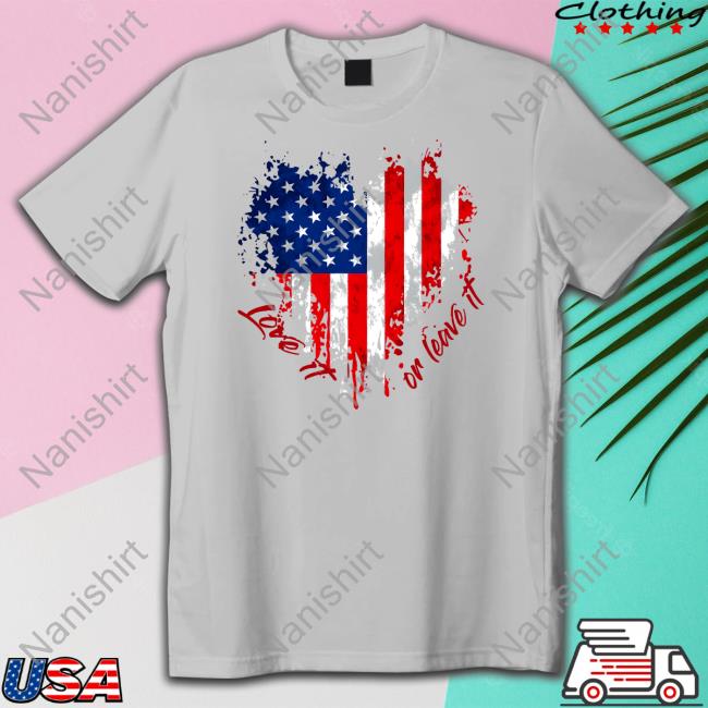 The Officer Tatum Merch Love It Or Leave It American Flag Shirts The Officer Tatum Merch Love It Or Leave It American Flag Long Sleeve