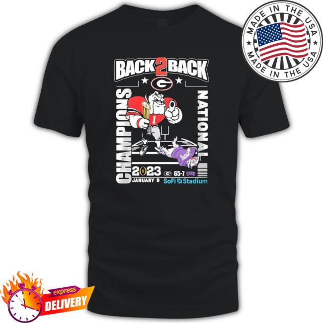 Georgia Bulldogs Back 2 Back Cfp National Champions 2023 Hoodie