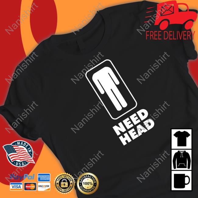 Need Head Black Tee Shirt