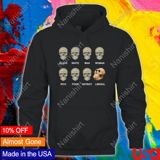Official Black White Man Woman Rich Poor Patriot Liberal Hoodie