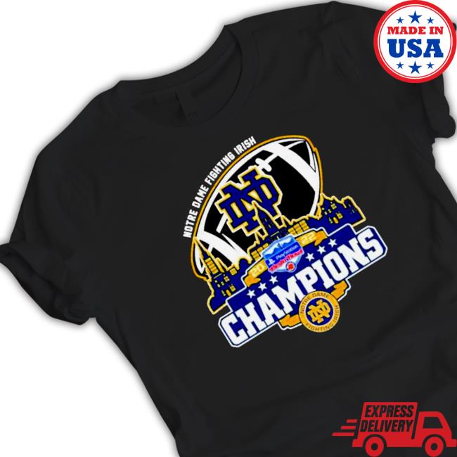 Notre Dame Fighting Irish Logo Playstation City 2022 Champions Long Sleeve Tee