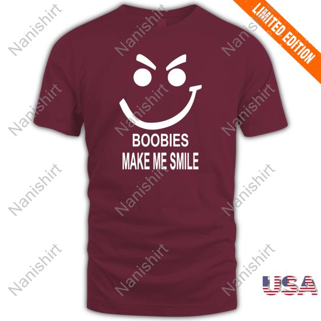 Boobies Make Me Smile Sweatshirt Weird Thrift Store Shirts Boobies Make Me Smile Hoodie Sweatshirt Strangethrift