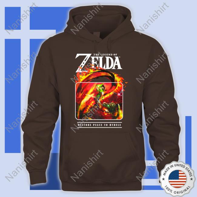 The Legend Of Zelda Restore Peace To Hyrule T Shirts Yungkurly Official The Legend Of Zelda Restore Peace To Hyrule T Shirt