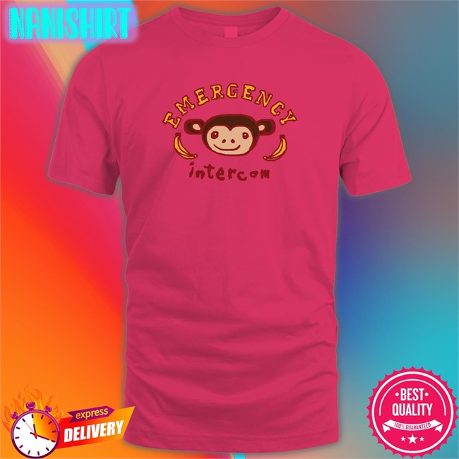 Monkey Emergency Intercom Edition Limited Hoodie Shirt Emergency Intercom Merch Monkey Emergency Intercom Original TShirts White Emergency Intercom Merch
