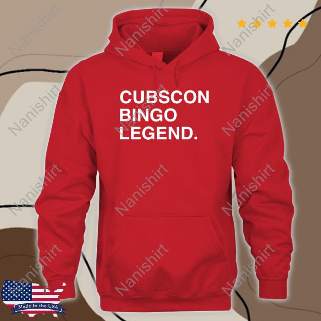 Obvious Shirts Official Cubscon Bingo Legend Shirt Chicago Cubs Shirt