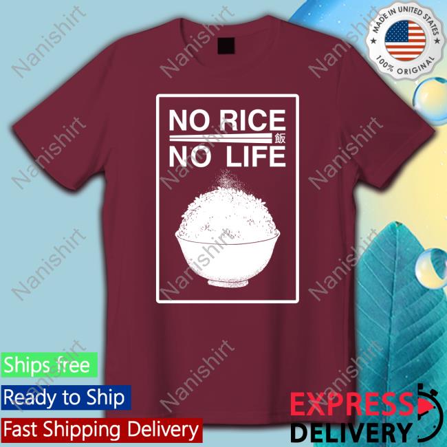 Buffbunnymika No Rice No Life Tee Shirt Buffbunnymika No Rice No Life Tank Top Nomsco