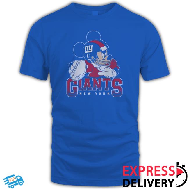 New York Giants Mickey At Quarterback Disney Vintage Football Hoodie