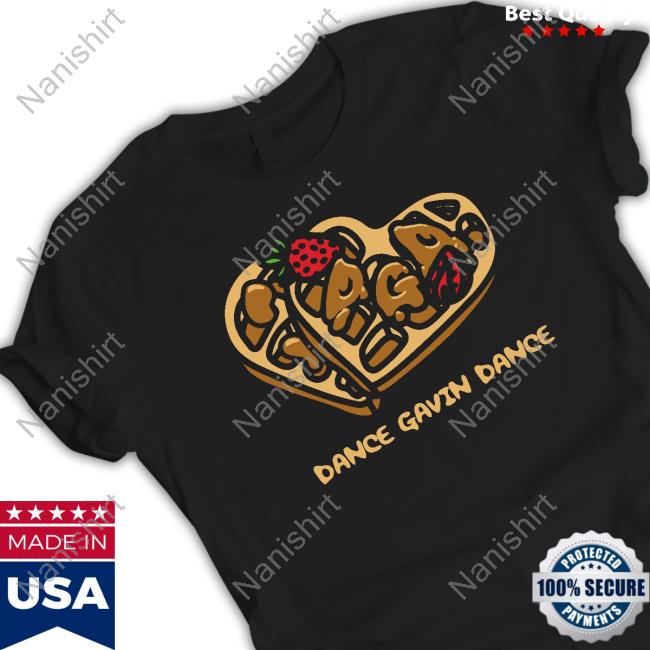 Official Dance Gavin Dance Merch Waffle Black Tee Shirt