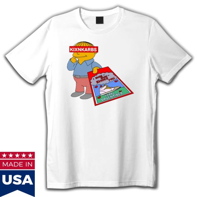 Official Kixnkarbs I shoes you happy Valentines Shirt 2022 Official Kixnkarbs I shoes you happy Valentines T Shirt