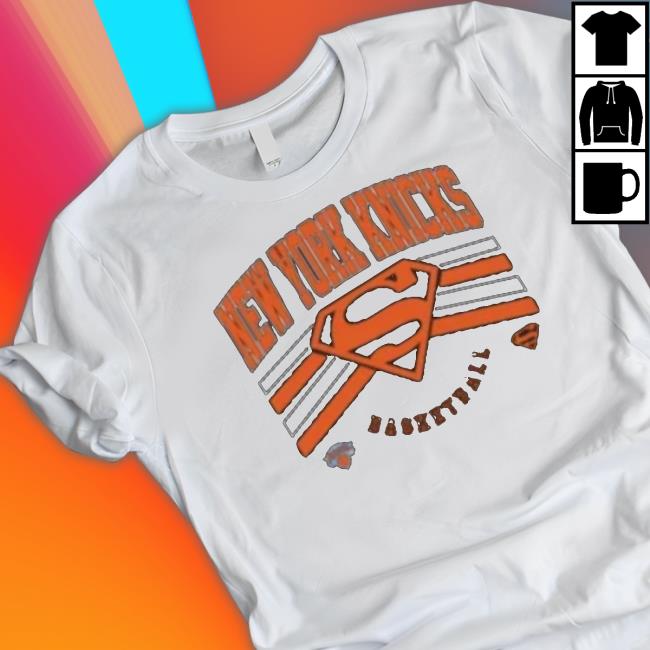 2023 New York Knicks Basketball Dc Superman Hoodie