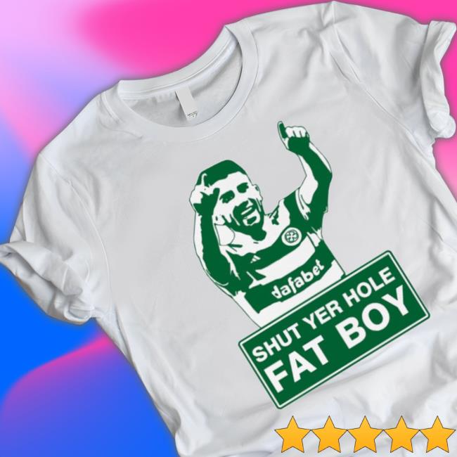 Official Scottish Football Greg Taylor Shut Yer Hole Fat Boy Tee