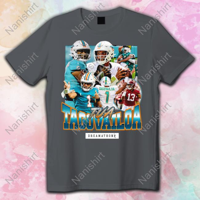 River Cracraft And Jaylen Waddle Tua Tagovailoa T Shirt Dreamathon Merch Miami Dolphins
