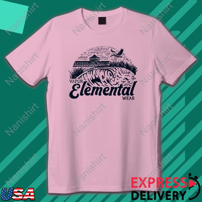 Official Vapor Elemental Wear White Hoodie Shirt Vapor Elemental Wear Original Tee Shirts White