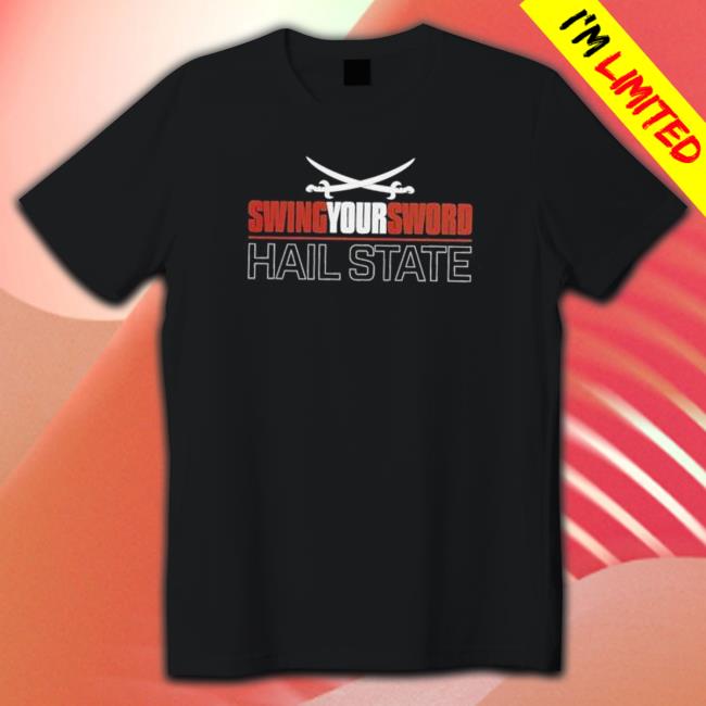 Official Swing Your Sword Mike Leach College Football Coach Rip T-Shirt