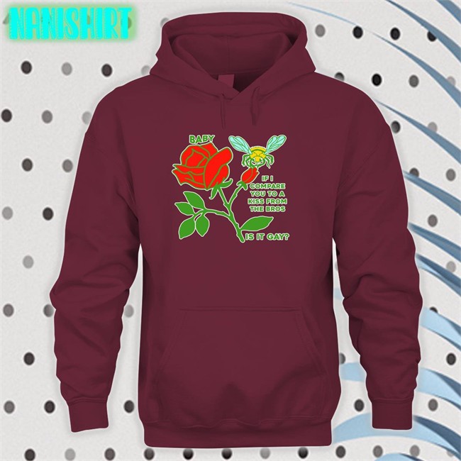 Goodshirts Merch Baby If I Compare You To A Kiss From The Bros Is It Gay Sweatshirts Shirts That Go Hard Baby If I Compare You To A Kiss From The Bros Is It Gay Shirt Black