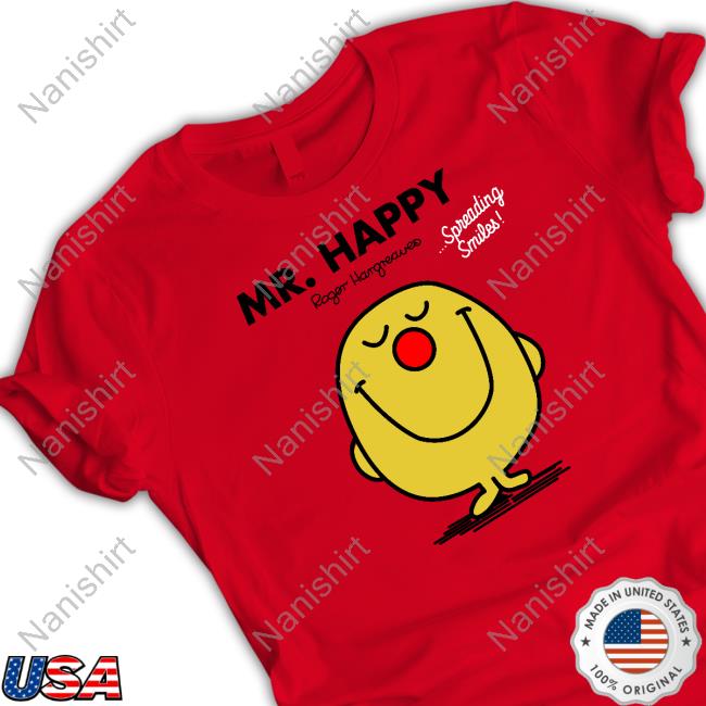 Mr. Happy Long Sleeve Tee Comic ReLief Red Nose Day