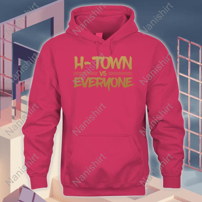 Apollohou Store H-Town vs Everyone T Shirt Apollo Media H-Town vs Everyone Tee