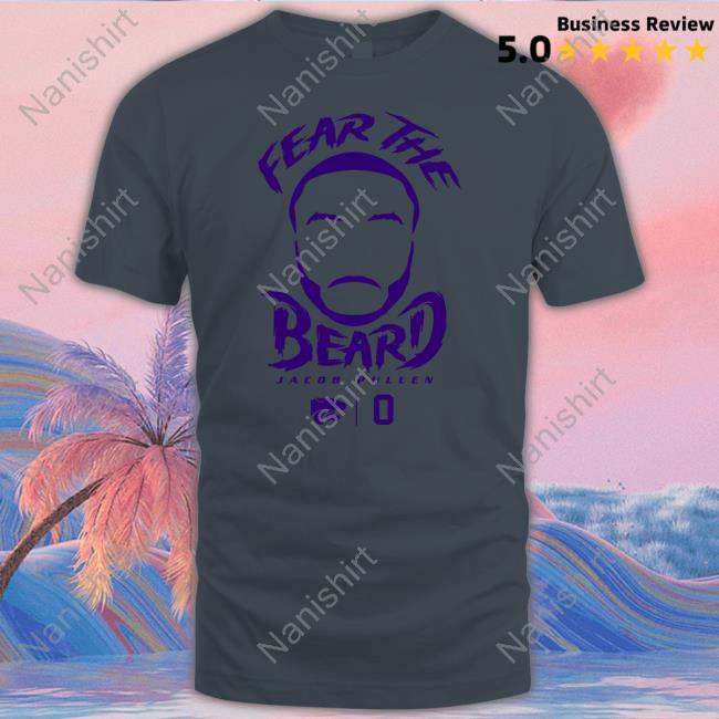 Official Rally House Merch Kansas State Wildcats Fear The Beard Jacob Pullen T Shirt