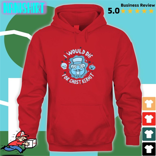 Superyakishop Merch I Would Die For Ghost Kermit Baseball Sleeve Tee Superyakishop Superyakishop Merch I Would Die For Ghost Kermit Tee Shirt Superyakishop