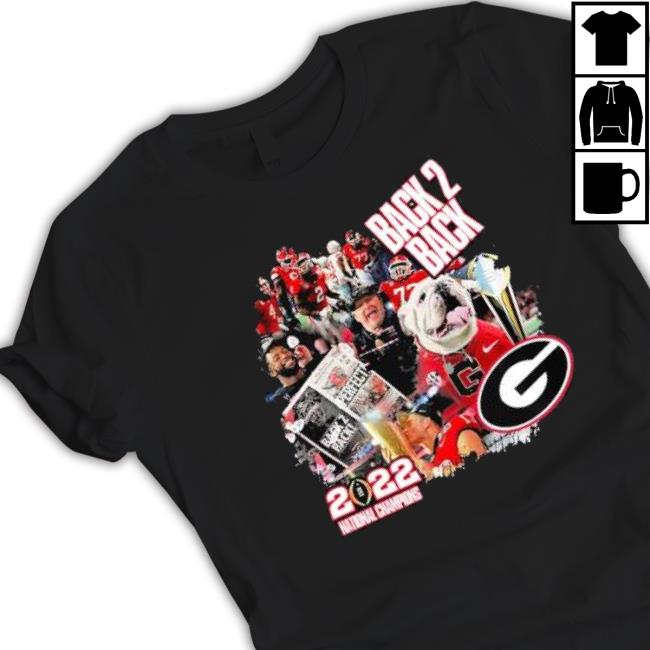 Georgia Bulldogs Back 2 Back 2022 National Champs T-shirt