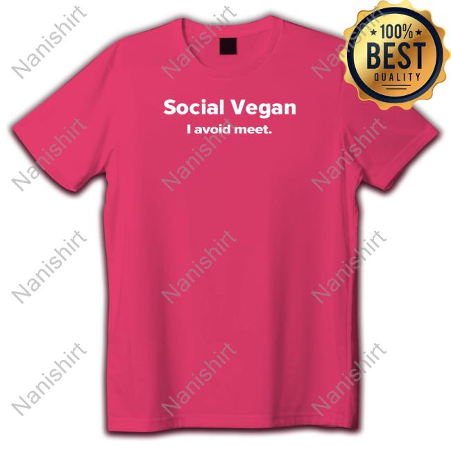 Social Vegan I Avoid Meet Crewneck Sweatshirt