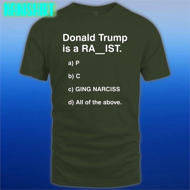 Donald Trump Is A Ra Ist Sweatshirt Bubba O'Riley Donald Trump Is A Ra Ist Black Long Sleeve Tee DrunkenCrunker