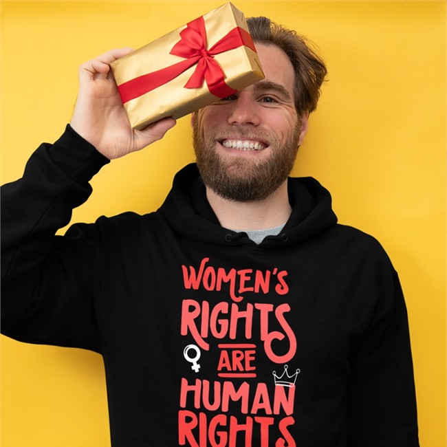 Feminist Women's Rights Are Human Rights Tee Aunt Crabby Calls Bullshit