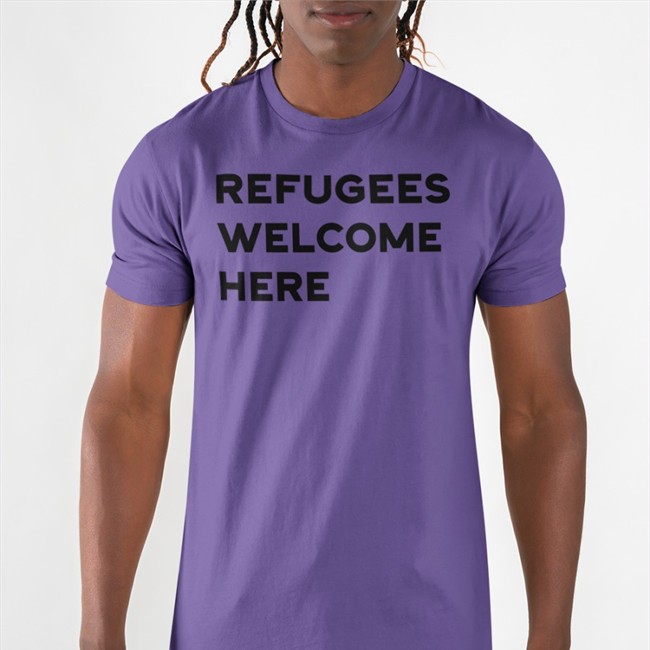 Refugees Welcome Here Long Sleeve Paul Bloomer Refugees Welcome Here Long Sleeve Paul Bloomer