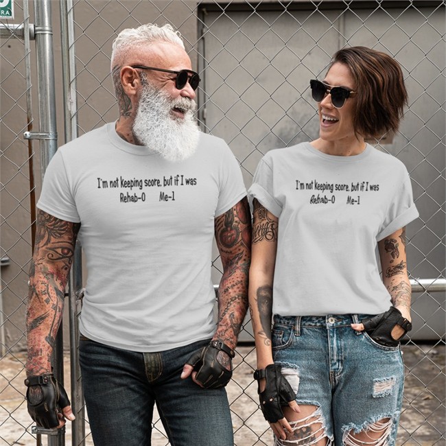 God This Is Awful Shop I'm Not Keeping Score But If I Was Rehab-0 Me-1 Shirt Shirts With Threatening Auras