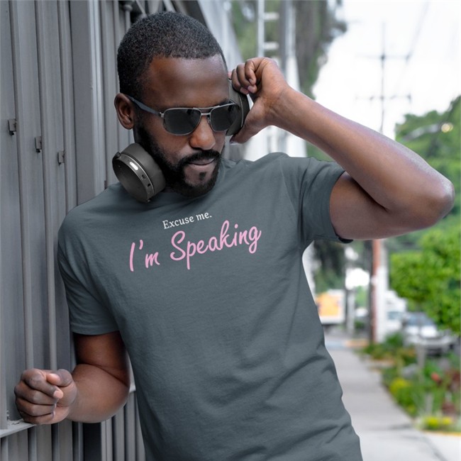 Excuse Me I'm Speaking Tee Shirt Afrosabi Excuse Me I'm Speaking Shirt Stacey Abrams