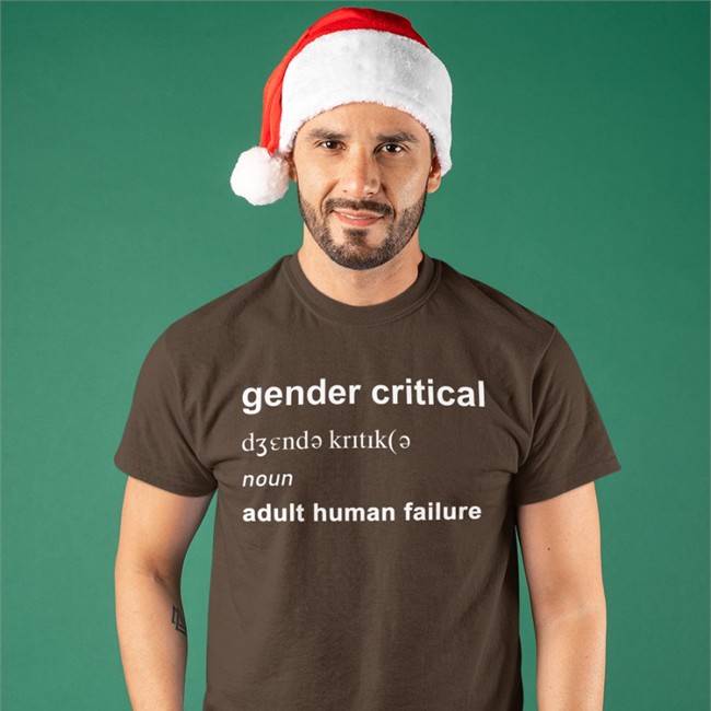 Gender Critical Noun Adult Human Failure Tee LGBWithTheT AdultHumanFailure