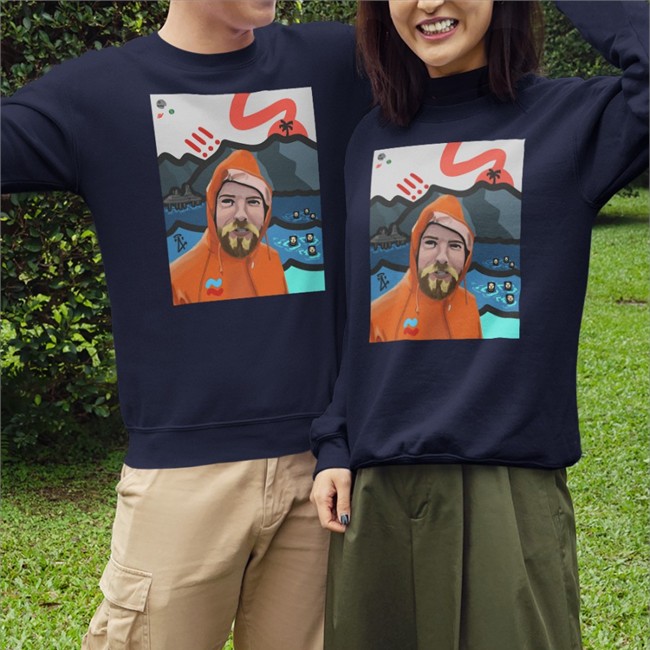 Ewan Mcgregor Sea Otters Shirt By Aacstudios Ewansobi Ewan Mcgregor Sea Otters T Shirt Navy