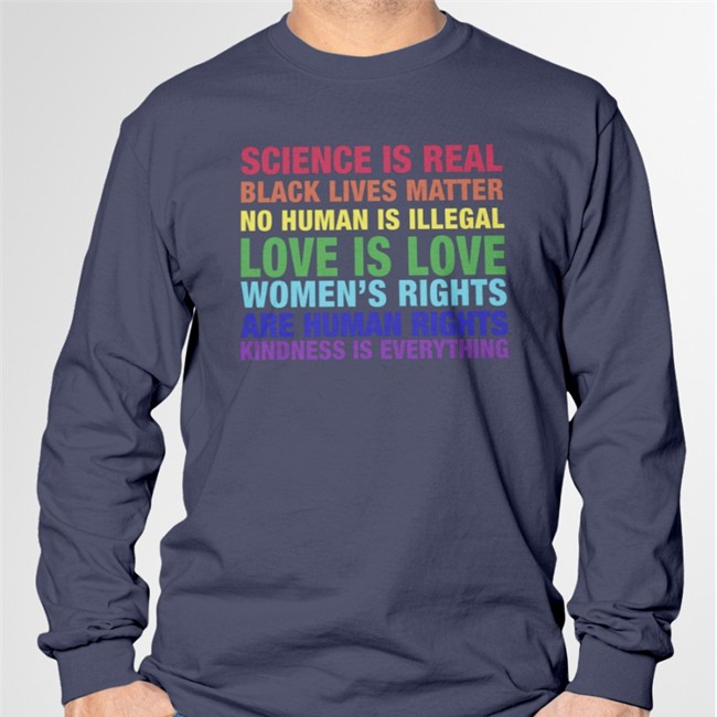 Tom Hanks Science Is Real Black Lives Matter No Human Is Illegal Love T-Shirt