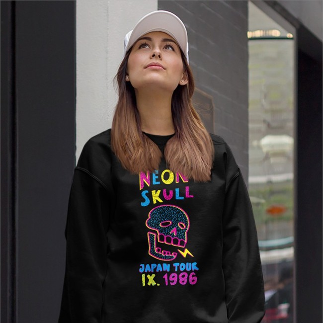Neon Skull Japan Tour Ix 1986 Shirt Neon Skull Japan Tour Ix 1986 T-Shirt