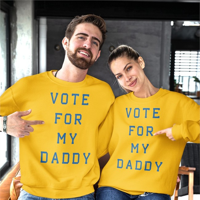 Vote For My Daddy T Shirt White