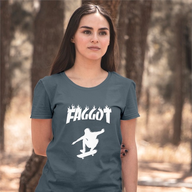 Existaint Shirt Bimbo Merch Faggot Sk8r Tee Shirt Shirt Bimbo Merch Faggot Sk8r Shirt Existaint