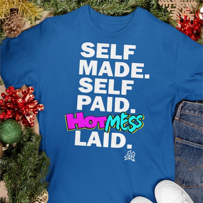Pro Wrestling Tees Merch Self Made Self Paid Hot Mess Laid Tank Top Matt Cardona Pro Wrestling Tees Merch Self Made Self Paid Hot Mess Laid V Neck T Shirt Matt Cardona
