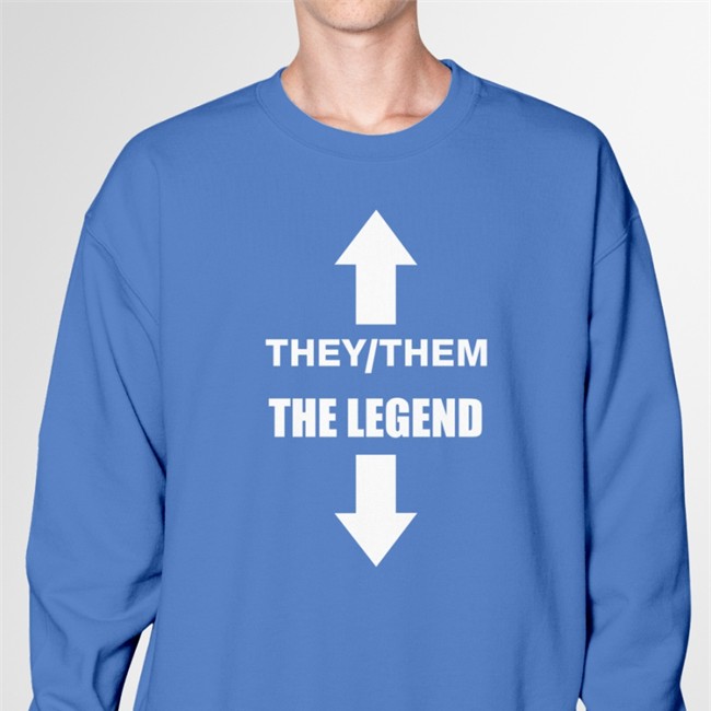 They/Them The Legend T Shirt Black Crywank Band