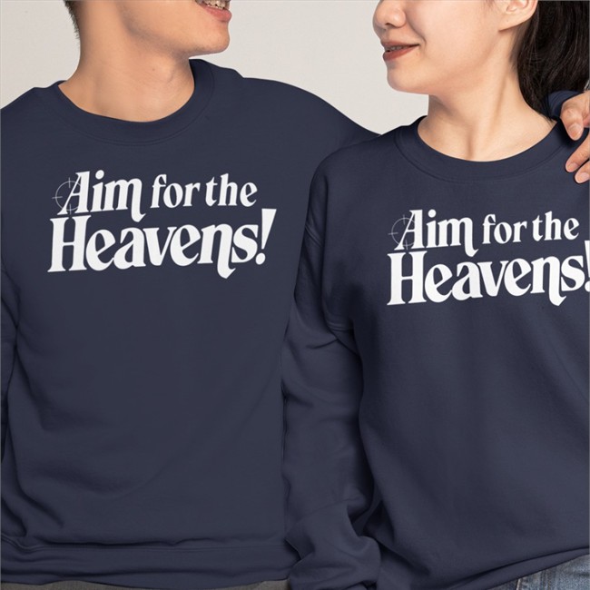 Aim For The Heavens Tee Shirt Neon White Neon White Merch By Ben Esposito Aim For The Heavens T Shirt