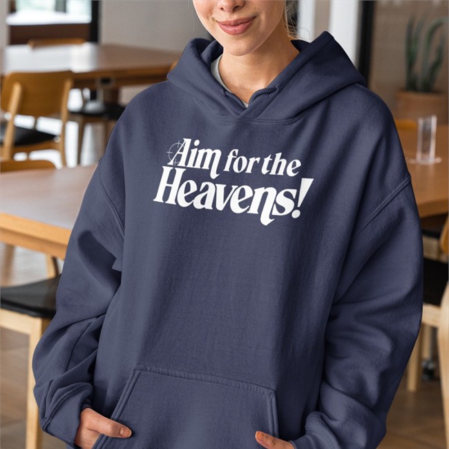 Aim For The Heavens Tee Shirt Neon White Neon White Merch Aim For The Heavens Shirt By Ben Esposito