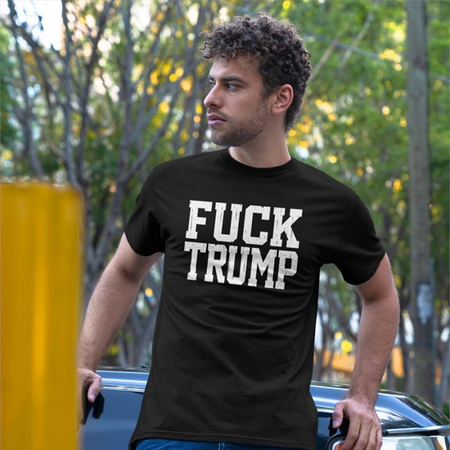 EdMurray Fuck Trump V Neck T Shirt