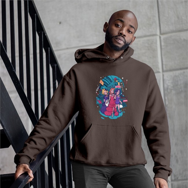 Hit The Town Long Sleeve The Yetee Merch Hit The Town Hooded Sweatshirt NikaHeartley